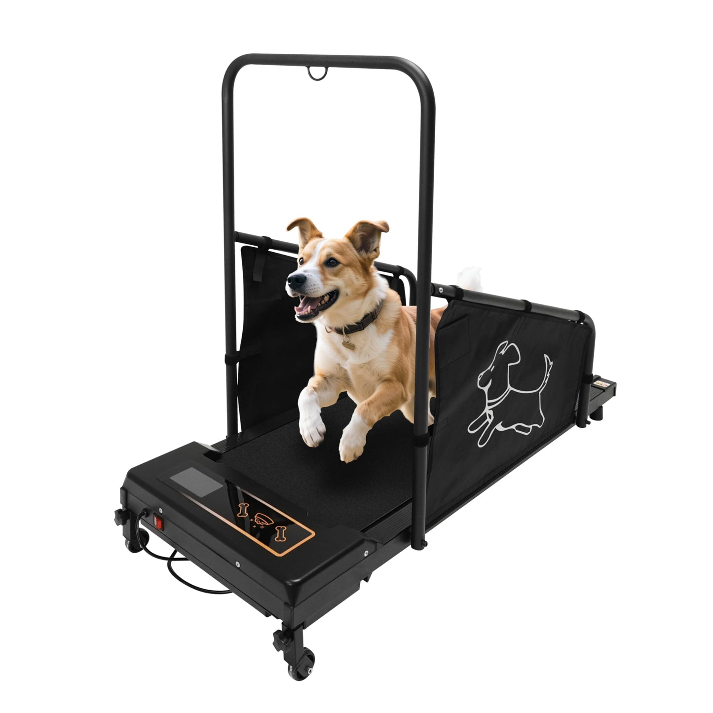 Dog Treadmill for Small & Medium Dogs with LED Display, Remote Control & Safety Screens