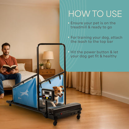 Lifepro PawRunner Dog Treadmill for Small & Medium Dogs up to 130lbs Indoor Fitness