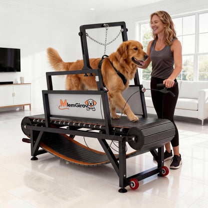 Dog Slatmill Treadmill with Adjustable Resistance & 500LBS Capacity for All Dog Sizes