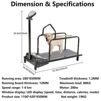 ZSFHJZC Dog Treadmill for Large & Small Dogs with LCD Display & Remote Control
