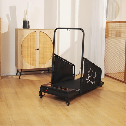 Dog Treadmill for Small & Medium Dogs with LED Display, Remote Control & Safety Screens