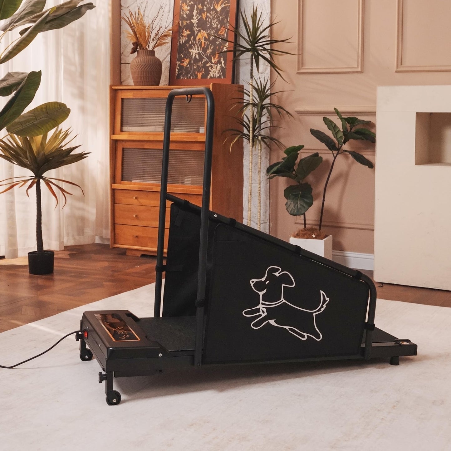 Dog Treadmill for Small & Medium Dogs with LED Display, Remote Control & Safety Screens